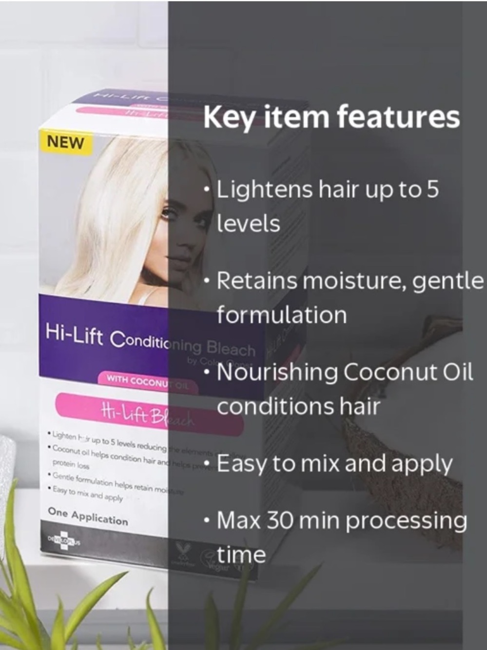 Color Oops Hi-Lift Conditioning Bleach with Coconut Oil (2) - Picture 2 of 4